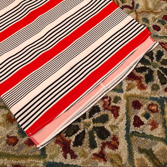 San Souci Striped Shift Dress Low Back Size M - Picture 3 of 6